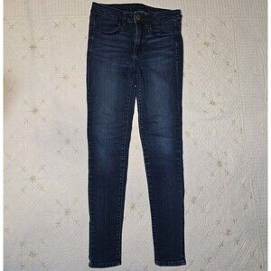American Eagle Super Stretch High Rise Jegging Dark Wash Jeans Size 4 Skinny